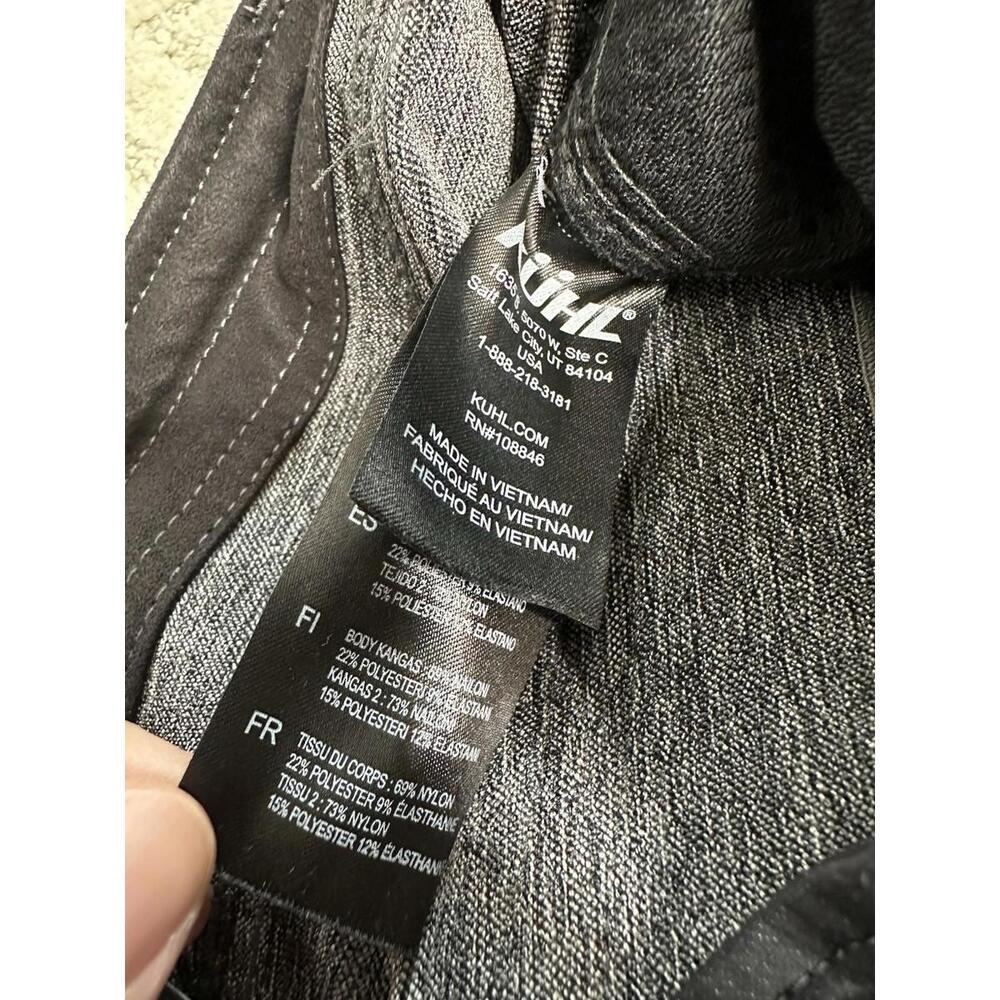 Kuhl Klash Pants Womens 6 Gotham Black Softshell Style Ankle Zip Water Resistant - Picture 8 of 9